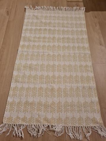 tapijt 80 x 140 cm - Roomblush / geel-wit beschikbaar voor biedingen