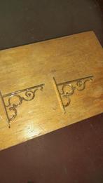 Wandsteun, console voor plank of tablet in koper, Ophalen, Gebruikt