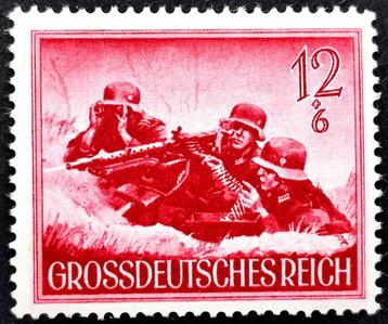 Deutsches Reich: Maschinengewehrschützen 1944 POSTFRIS, Enlèvement ou Envoi, Autres périodes, Non oblitéré