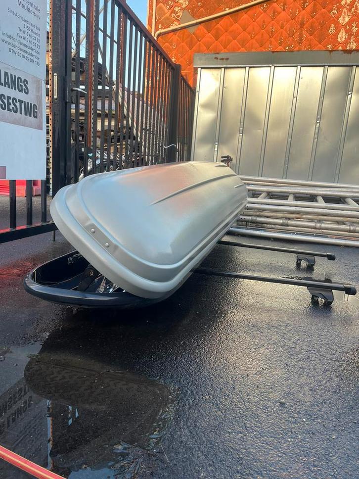 Dakkoffer Thule + verstelbare dakdragers, Auto diversen, Dakkoffers, Gebruikt, Ophalen