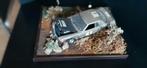 Diorama Mercedes 450 SLC  schuurvonds 1/24, Hobby en Vrije tijd, Diorama, Zo goed als nieuw, Ophalen