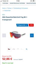 Agu bold fiets bril te koop, Zo goed als nieuw, Ophalen