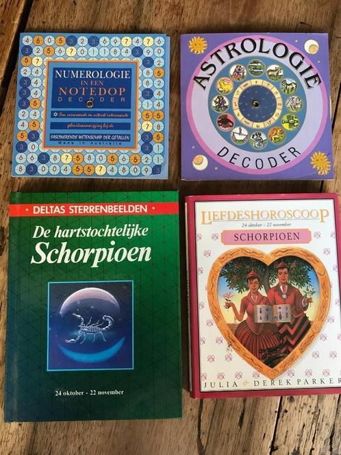 SCHORPIOEN horoscoop boekjes en numerologie & astrologie dec, Livres, Ésotérisme & Spiritualité, Neuf, Arrière-plan et information