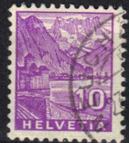 Zwitserland 1934 - Yvert 273 - Kasteel van Chillon (ST), Timbres & Monnaies, Timbres | Europe | Suisse, Affranchi, Envoi