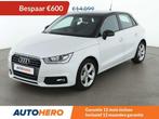 Audi A1 1.0 TFSI Sport (bj 2017), Auto's, 4 zetels, Zwart, Wit, Leder