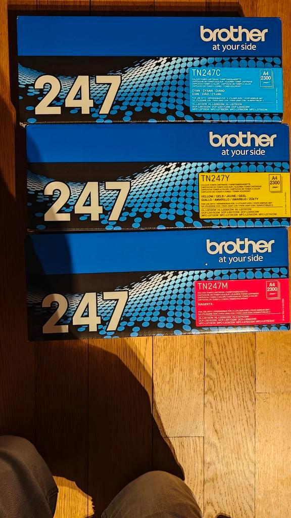 Brother toner TN247 nieuw in verpakking 5 stuks, Informatique & Logiciels, Fournitures d'imprimante, Toner, Enlèvement