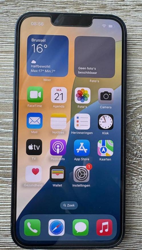 iPhone 14 Zwart 128GB, Telecommunicatie, Mobiele telefoons | Apple iPhone, Zo goed als nieuw, 128 GB, Zonder abonnement, Zonder simlock