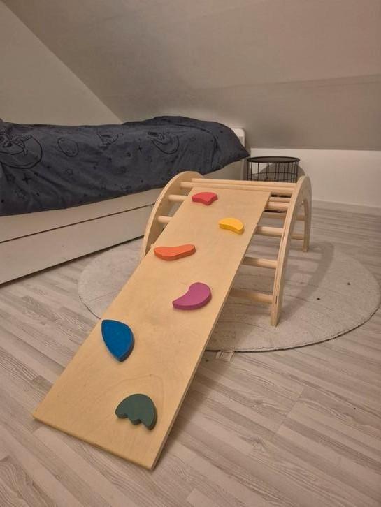 Houten klimboog mét klim- en glijplank – Montessori, Enfants & Bébés, Jouets | Jouets en bois, Comme neuf, Enlèvement