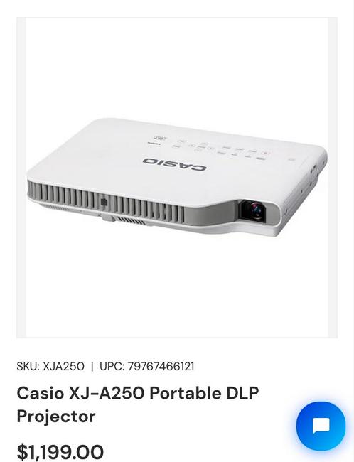 Casio XJ-A250, Audio, Tv en Foto, Beamers, Zo goed als nieuw, DLP, Ophalen of Verzenden