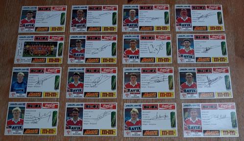 SV Waregem 16 sportcards Seizoen 1991-92, Verzamelen, Sportartikelen en Voetbal, Zo goed als nieuw, Poster, Plaatje of Sticker