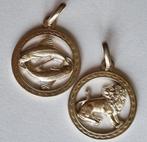 Uno-A-Erre Vintage Hangers Zilver 800 VIS + LEEUW Zodiac, Bijoux, Sacs & Beauté, Bijoux anciens, Enlèvement ou Envoi, Argent, Pendentif