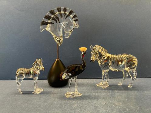 Swarovski SCS 2021 Zebra Amai, Zuri, Kraanvogel & Jamila, Verzamelen, Swarovski, Nieuw, Figuurtje, Ophalen of Verzenden