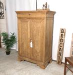 Lourde armoire à linge ancienne Louis Philippe chêne Lyed H, Enlèvement