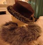 Hoed van vilt en bont, Kleding | Dames, Hoeden en Petten, Ophalen, Zo goed als nieuw, 56 of 57 cm (M, 7 of 7⅛ inch), Hoed