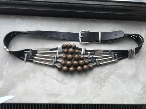 LEREN RIEM, Kleding | Dames, Riemen en Ceinturen, Heupriem, 90 tot 100 cm, Zwart, Echt leder, Ophalen of Verzenden