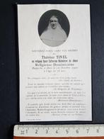 Doodsprentje Zuster Non Thérèse Tinel 1930 Dominicaine, Verzamelen, Bidprentjes en Rouwkaarten, Ophalen of Verzenden, Rouwkaart