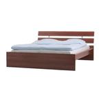 IKEA Hopen bedframe 160 x 200 cm + lattenbodems + nachtkastj, Ophalen, Bruin, Tweepersoons, Zo goed als nieuw
