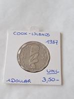 Cook islands 1 dollar 1987 UNC geres, Timbres & Monnaies, Monnaies | Océanie, Enlèvement ou Envoi
