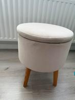 Pouf avec espace de rangement de chez maison du monde, Ophalen, Zo goed als nieuw, Rond, Stof