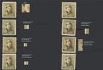 BELGIUM 1919 8x OBP/COB 166 STUDIE VARIATIES/CURIOSITEITEN M, Postzegels en Munten, Koninklijk huis, Verzenden
