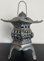 Oude Japanse smeedijzeren pagodelantaarn 1930, Antiek en Kunst, Ophalen of Verzenden