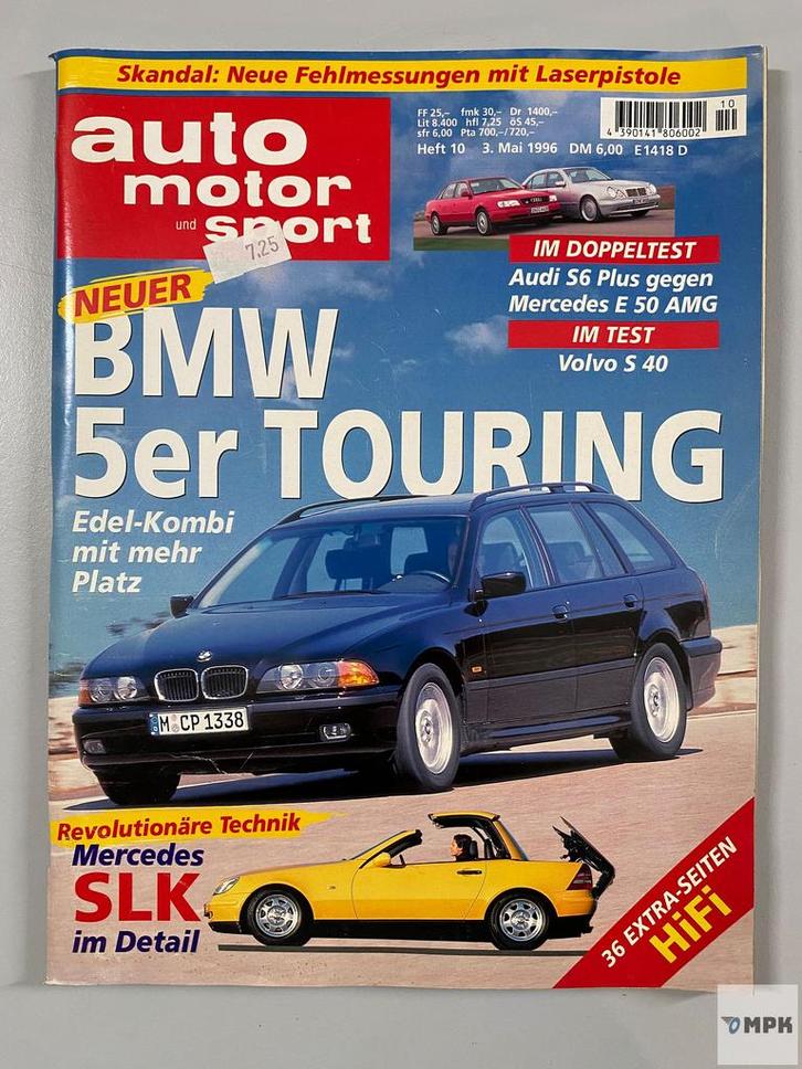 Magazine Auto Motor Sport Mai 1996 Duits, Boeken, Auto's | Folders en Tijdschriften, Gelezen, Ophalen of Verzenden