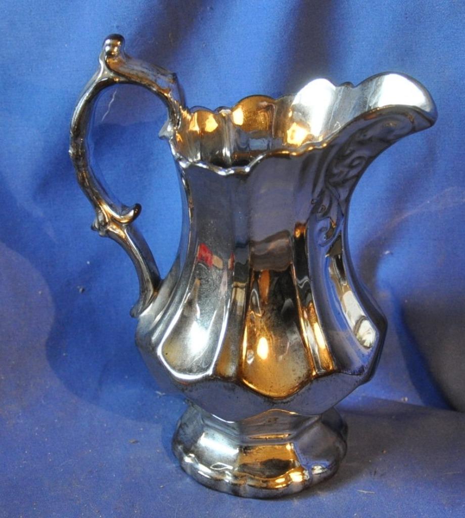 pichet jersey faience argentée, Antiquités & Art, Enlèvement ou Envoi
