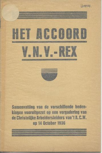 L'accord V.N.V.-REX