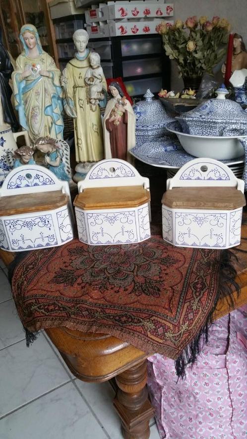 groot zoutvat met houten deksel boch copenhague, Antiek en Kunst, Antiek | Servies los, Ophalen of Verzenden