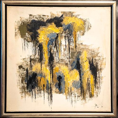 Semi-abstracte schilderij van Daniella Coronel Saavedra, Antiek en Kunst, Kunst | Schilderijen | Abstract, Ophalen of Verzenden