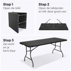 Lifegoods inklapbare tuintafel 75x180cm, Tuin en Terras, Ophalen, Zo goed als nieuw, Rechthoekig, Kunststof