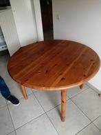 Ronde tafel uitschuifbaar met 2 nieuwe inlegbladen, Huis en Inrichting, Ophalen, Gebruikt