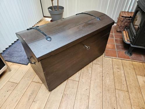Oude scheepskist, Huis en Inrichting, Woonaccessoires | Kisten, Gebruikt, 50 tot 75 cm, 50 tot 75 cm, 100 tot 150 cm, Kersenhout