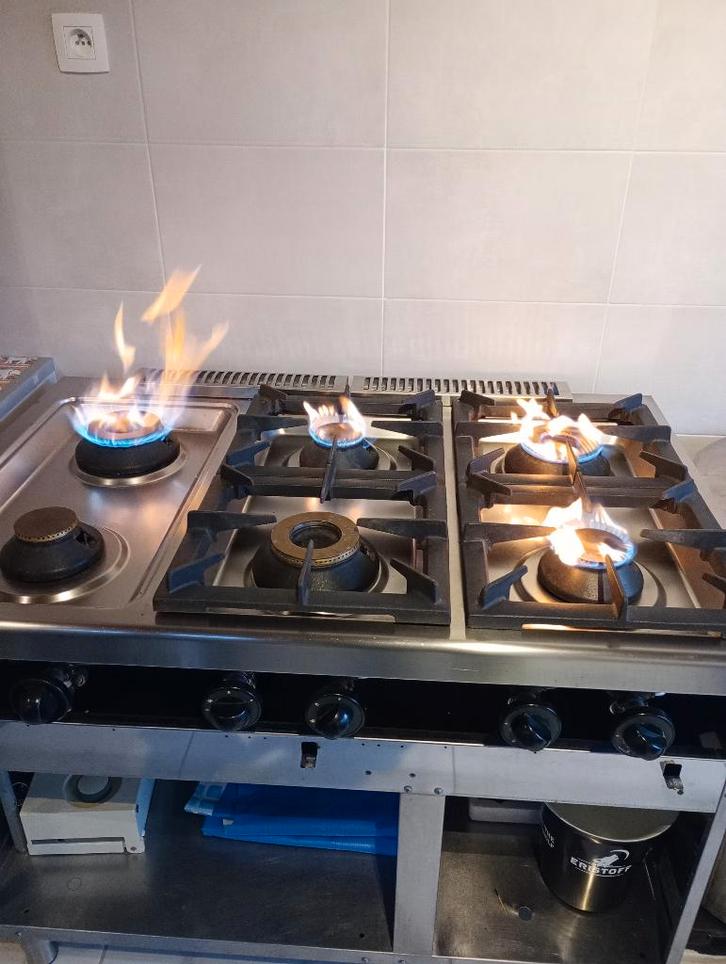 Cuisine au gas, Articles professionnels, Horeca | Équipement de cuisine, Cuisinière, Friteuse et Grils, Utilisé, Enlèvement