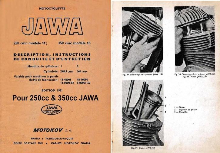 RTM pour Motocyclettes  JAWA - CZ en Français., Motos, Modes d'emploi & Notices d'utilisation, Enlèvement ou Envoi