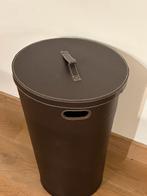 Vuilbak leder look, Huis en Inrichting, Woonaccessoires | Prullenbakken, Ophalen, Zo goed als nieuw