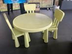 IKEA kindertafel met 3 stoelen, Kinderen en Baby's, Kinderkamer | Tafels en Stoelen, Ophalen, Gebruikt, Stoel(en)