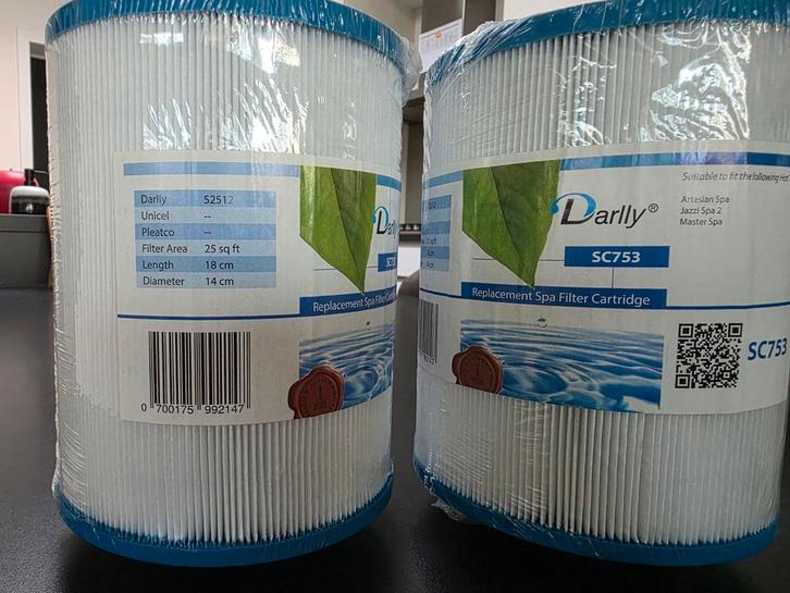 Jacuzzi filters Darlly  SC753 volledig nieuw, Tuin en Terras, Bubbelbaden en Hottubs, Nieuw, Ophalen of Verzenden
