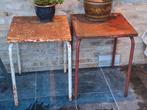 2 ijzeren bistro tafeltjes, Ophalen