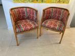 Set van 2 Mooie eetkamerstoelen uit jaren 50, Ophalen, Hout, Gebruikt, Twee