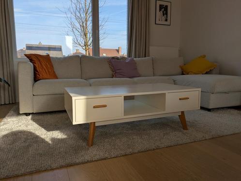 4-zitsbank met chaise longue, Gunnared beige - VIMLE Ikea, Huis en Inrichting, Zetels | Zetels, Gebruikt, Hoekbank, Vierpersoons of meer