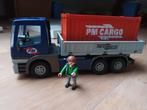 Playmobil cargo truck met container, Kinderen en Baby's, Speelgoed | Playmobil, Ophalen, Zo goed als nieuw, Complete set