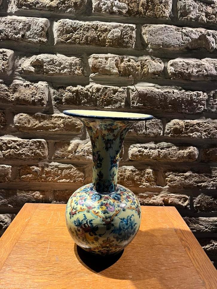 Handbeschilderde Portugese vaas – Valado Alcobaça, Antiek en Kunst, Antiek | Vazen, Ophalen of Verzenden