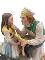 Koekjesgroep Vieil Andenne 19e eeuwse leesscène, Antiek en Kunst, Ophalen of Verzenden