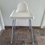 Kinderstoel (IKEA) met blad - wit - in prima staat!, Kinderen en Baby's, Ophalen of Verzenden, Zo goed als nieuw