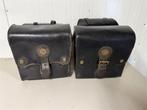 Vintage motorfiets harde leren zadeltassen zijbagage fietsta, Motoren, Ophalen of Verzenden, Zo goed als nieuw