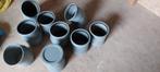 pvc hulpstukken 110mm en 125mm rubberaansluiting, Ophalen, Bochten, Gebruikt, PVC