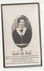 Zenaide VAN DURME Wijnendaele Aygem 1908 - 1937 (foto), Envoi, Image pieuse