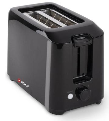 Alpina Broodrooster-7 Standen-Kruimellade-700 Watt - Zwart, Elektronische apparatuur, Broodroosters, Ophalen of Verzenden, Zo goed als nieuw