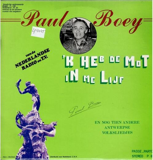 Vinyl, LP   -   Paul Boey – 'k Heb De Mot In Me Lijf, Cd's en Dvd's, Vinyl | Overige Vinyl, Overige formaten, Ophalen of Verzenden
